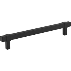 6-5/16 Inch (160 mm) Center to Center Zane Cabinet Pull, Matte Black