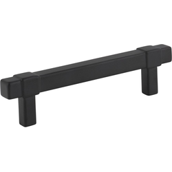 3-3/4 Inch (96 mm) Center to Center Zane Cabinet Pull, Matte Black