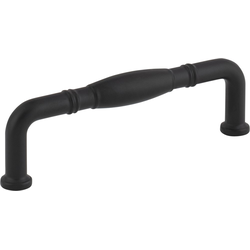 3-3/4 Inch (96 mm) Center to Center Durham Cabinet Pull, Matte Black