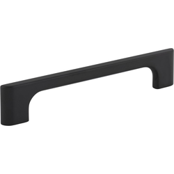 5 Inch (128 mm) Center to Center Leyton Cabinet Pull, Matte Black