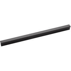 Streamline 7-9/16 Inch Center to Center Flat Onyx Cabinet Pull