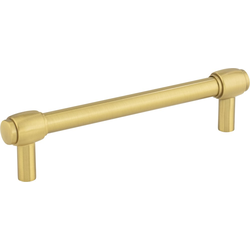 5 Inch (128 mm) Center to Center Hayworth Cabinet Pull, Brushed Gold