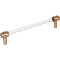 6-5/16 Inch (160 mm) Center to Center Carmen Cabinet Pull, Satin Bronze