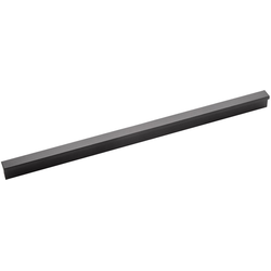 Streamline 8-13/16 Inch Center to Center Flat Onyx Cabinet Pull