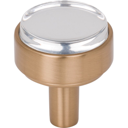 1-1/8 Inch Diameter Carmen Cabinet Knob, Satin Bronze