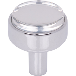 1-1/8 Inch Diameter Carmen Cabinet Knob, Polished Chrome