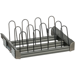 TAG ENGAGE 18 Inch Width Pull-Out Shoe Rack, Slate