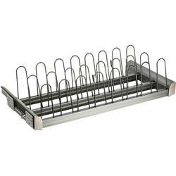 TAG ENGAGE 30 Inch Width Pull-Out Shoe Rack, Slate