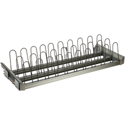 TAG ENGAGE 36 Inch Width Pull-Out Shoe Rack, Slate