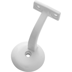 One Piece Handrail Bracket, White