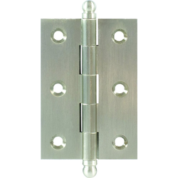 2-1/2 x 1-3/4 Inch Five Knuckle Mortised Butt Hinge, Satin Nickel