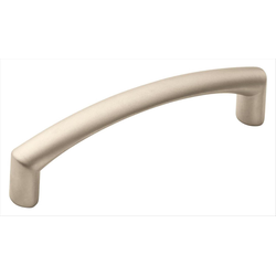 Essential'Z 3-3/4 Inch Center to Center Satin Nickel Matte Cabinet Pull