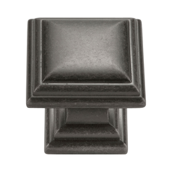 Somerset 1-1/8 Inch Diameter Black Nickel Vibed Cabinet Knob