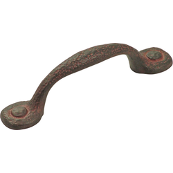 Refined Rustic 3 Inch Center to Center Cabinet Pull, Rustic Iron (25 Pack)
