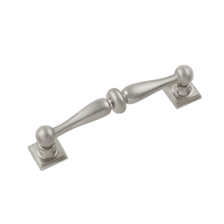 Somerset 3-3/4 Inch Center to Center Satin Nickel Cabinet Pull