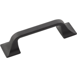 Forge 3 Inch Center to Center Cabinet Pull, Black Iron (10 Pack)