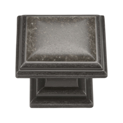 Somerset 1-5/16 Inch Diameter Black Nickel Vibed Cabinet Knob