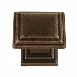 Somerset Knob 1-5/16 inch Diameter Black Nickel Vibed