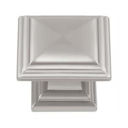 Somerset 1-5/16 Inch Diameter Satin Nickel Cabinet Knob