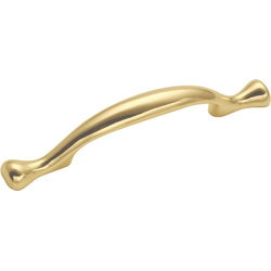 Conquest 3 Inch Center to Center Cabinet Pull, Brass (10 Pack)