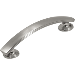 American Diner 3-3/4 Inch (96mm) Center to Center Cabinet Pull, Satin Nickel (10 Pack)