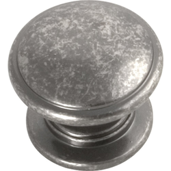 Williamsburg 1-1/4 Inch Diameter Cabinet Knob, Black (10 Pack)