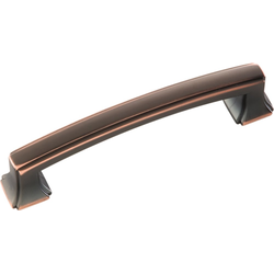 Bridges 3-3/4 Inch (96mm) Center to Center Cabinet Pull, Bronze (10 Pack)