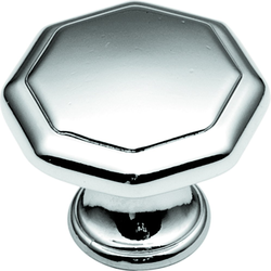 Conquest 1-1/8 Inch Diameter Cabinet Knob, Chrome (25 Pack)