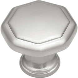 Conquest 1-1/8 Inch Diameter Cabinet Knob, Satin Nickel (25 Pack)