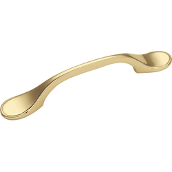 Conquest 3 Inch Center to Center Cabinet Pull, Brass (25 Pack)