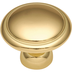 Conquest 1-3/8 Inch Diameter Cabinet Knob, Brass (25 Pack)