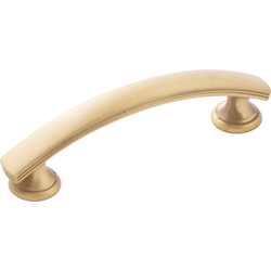 American Diner 3 Inch Center to Center Cabinet Pull, Brushed Golden Brass