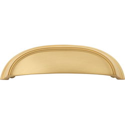 American Diner 3 Inch Center to Center Cabinet Pull, Brushed Golden Brass