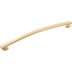 American Diner 8-13/16 Inch (224mm) Center to Center Cabinet Pull, Brushed Golden Brass