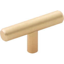 Bar Pull 2-3/8 Inch Cabinet Knob, Brass