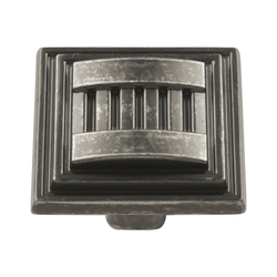 Sydney 1-5/16 Inch Diameter Black Nickel Vibed Cabinet Knob