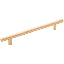 Bar Pull 6-5/16 Inch (160mm) Center to Center Cabinet Pull, Brass