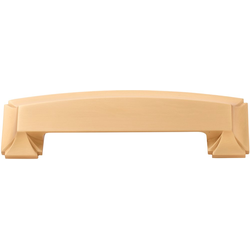 Bridges 3 Inch and 3-3/4 Inch (96mm) Center to Center Cup Pull, Brushed Golden Brass