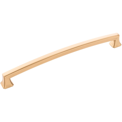 Bridges 8-13/16 Inch (224mm) Center to Center Cabinet Pull, Brushed Golden Brass