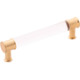 Crysacrylic with Brushed Golden Brass