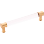 Crysacrylic with Brushed Golden Brass