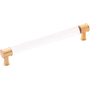 Crysacrylic with Brushed Golden Brass