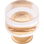 Crysacrylic with Brushed Golden Brass