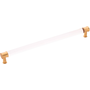 Crysacrylic with Brushed Golden Brass
