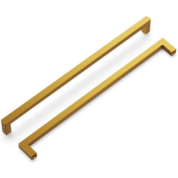 gold dresser pulls Minimalist Brass Drawer pulls, Golden Dresser Knobs Handles – QubicHomeware main image 0