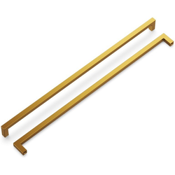 Skylight 18 Inch Center to Center Cabinet Pull, Brushed Golden Brass