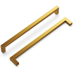 Skylight 8-13/16 Inch (224mm) Center to Center Cabinet Pull, Brushed Golden Brass