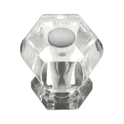 Crystal Palace 1-3/16 Inch Diameter Crystal Acrylic/Bright Nickel Cabinet Knob