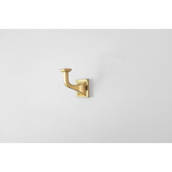 Forge 2-3/4 Inch Long Hook- Brushed Golden Brass