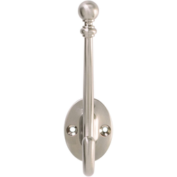 Cottage 5-1/4 Inch Long Hook- Satin Nickel